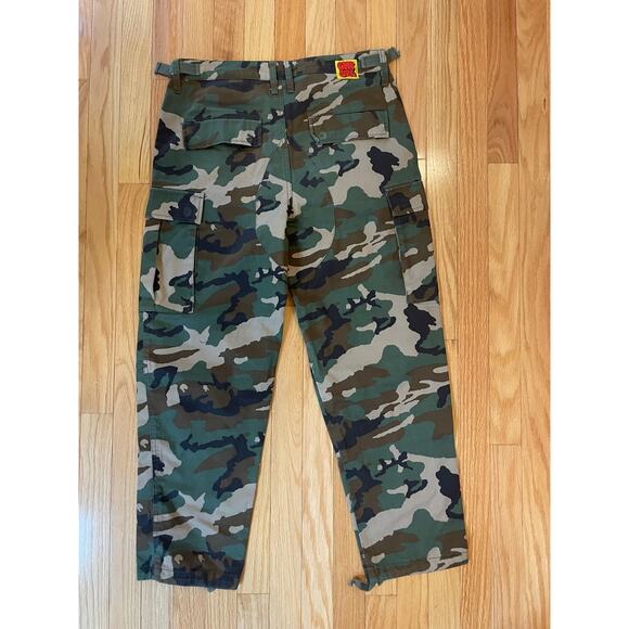 Empyre Relax Camouflage Cargo Military Pants Baggy Skater 90s Y2K Size 28 Loose - Picture 3 of 5